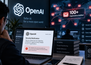 Ilustrasi OpenAI memberi notifikasi keamanan kepada lebih dari 100 organisasi terkait aktivitas agen AI