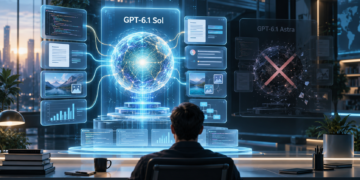 Ilustrasi GPT-6.1 Sol aktif dan GPT-6.1 Astra yang dibatalkan