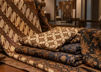 Ilustrasi kain batik untuk artikel Museum Batik Yogyakarta