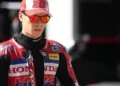 Takaaki Nakagami mengenakan perlengkapan balap Honda di MotoGP Jepang 2026