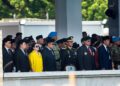 Puan Maharani menghadiri upacara HUT ke-81 TNI di Mabes TNI