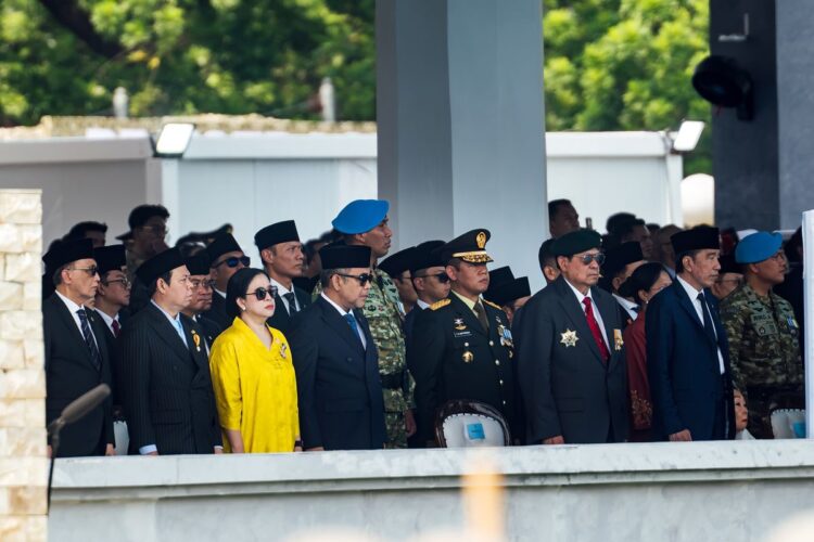 Puan Maharani menghadiri upacara HUT ke-81 TNI di Mabes TNI